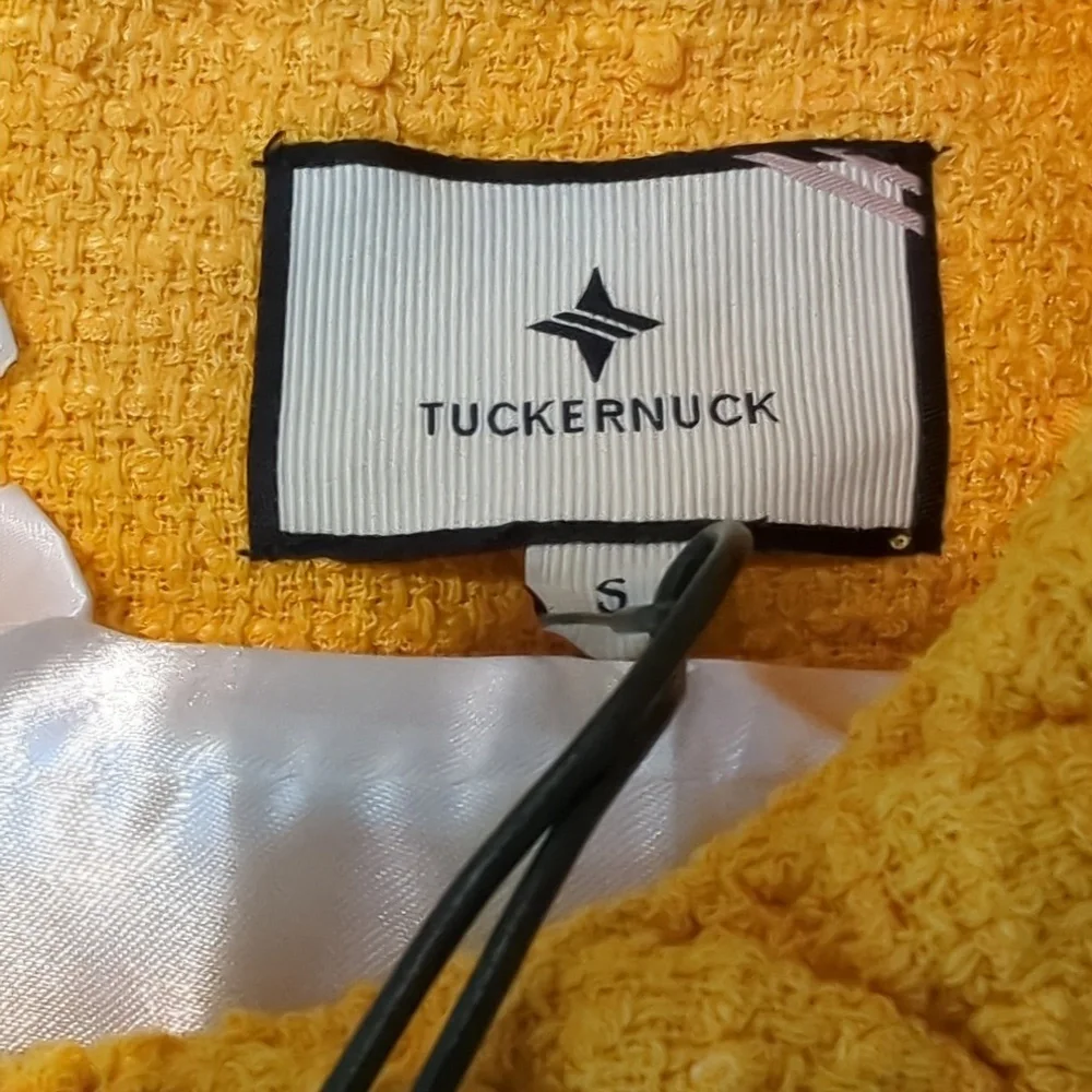 NWT Sz S Tuckernuck Yellow Bracelet Sleeve  Dress with Rhinestone Embellishments - Picture 4 of 5